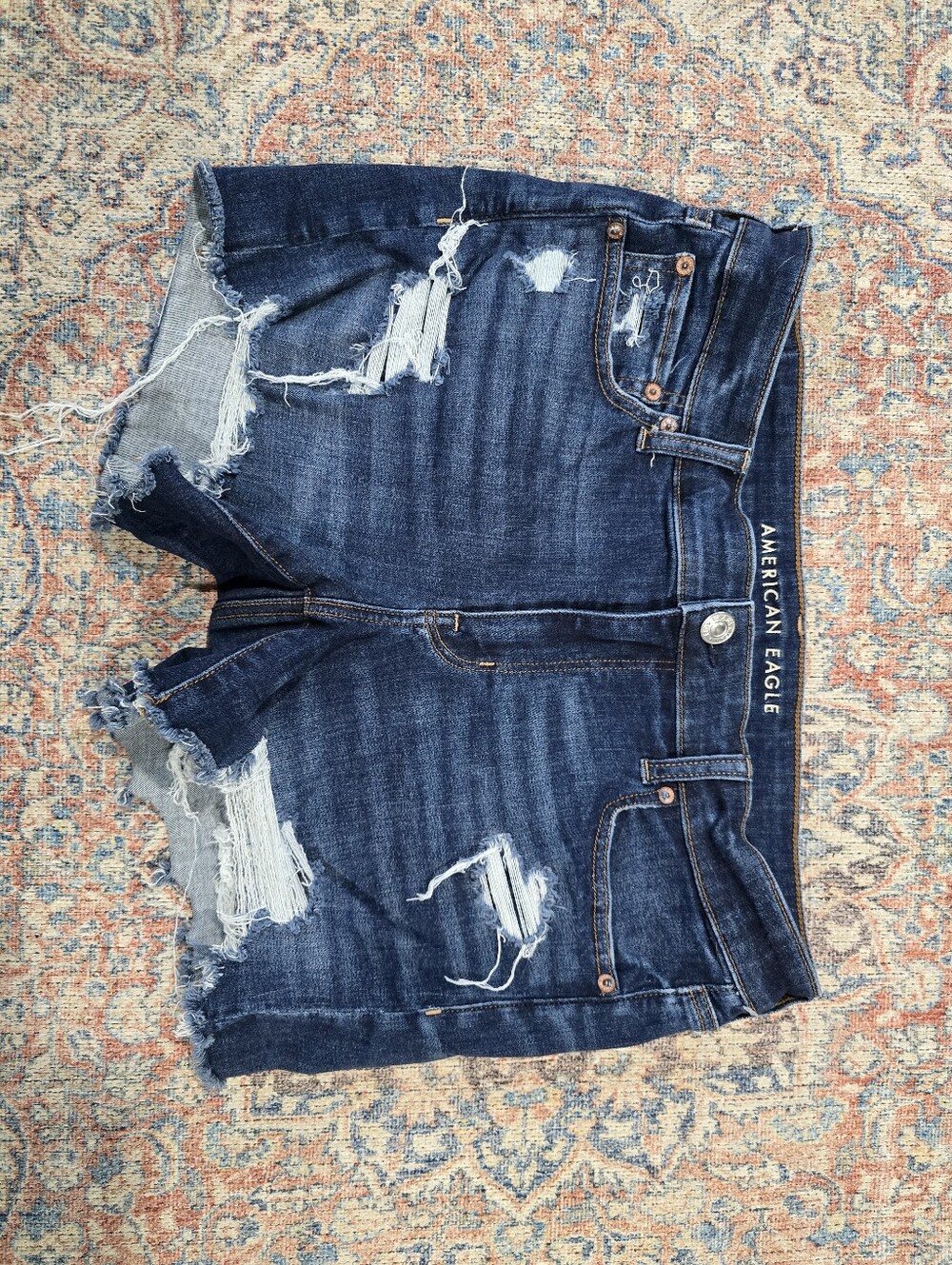 American Eagle Midi Jean Shorts Size 14